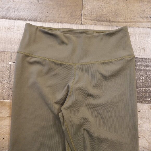 Nike One High Waisted Full Length Leggings Women’s Small Olive Green Dri-FIT - Picture 2 of 11